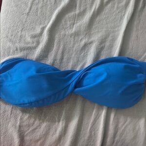 Blue Twist Bandeau Top